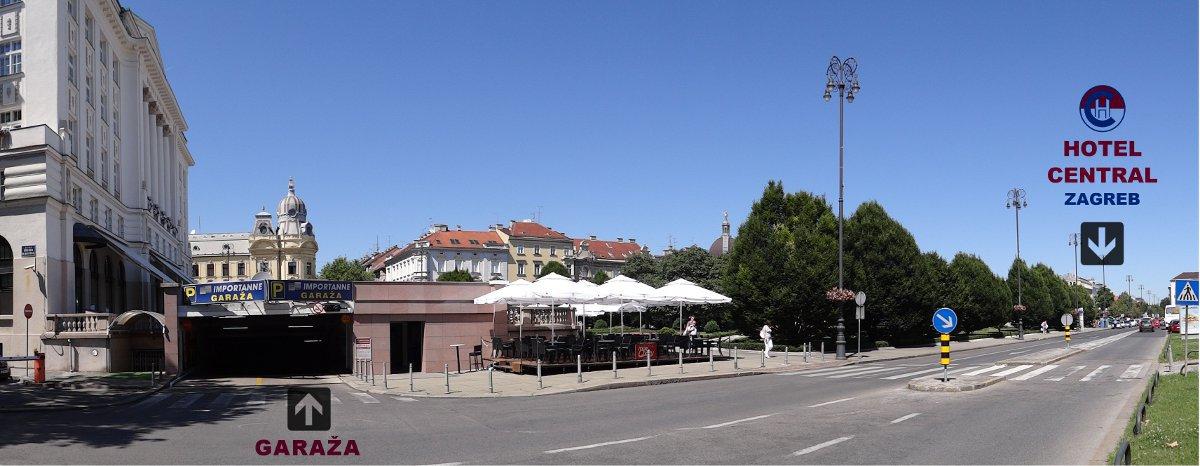 Ulaz u garazu Hotela Central